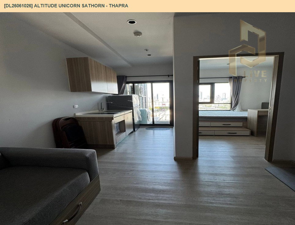 รูป DL26061026 ให้เช่าคอนโด อัลติจูด ยูนิคอร์น สาทร - ท่าพระ (Altitude Unicorn Sathorn - Thapra) ใกล้ BTS ตลาดพลู พร้อมเข้าอยู่ โทรด่วน 0653619502 LineID @952jdxxk - รูปที่ 4/7