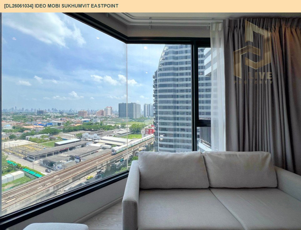 รูป DL26061034 ให้เช่าคอนโด ไอดีโอ โมบิ สุขุมวิท อีสต์พอยท์ (IDEO Mobi Sukhumvit Eastpoint) ใกล้ BTS บางนา พร้อมเข้าอยู่ โทรด่วน 0638692663 LineID @952jdxxk - รูปที่ 11/11