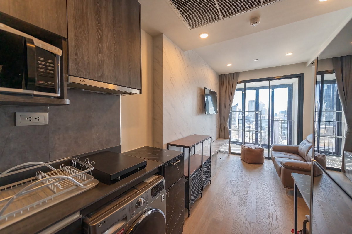 รูป [VR0440] 🔥 28,000/เดือน | Ashton Chula-Silom ห้องใหญ่สะใจ 34.5 ตร.ม. ใกล้ MRT สามย่าน แต่งครบพร้อมอยู่ วิวแม่น้ำเจ้าพระยา! 🔥 - รูปที่ 3/10