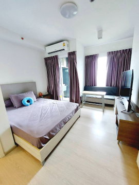 🔥 Urgent For rent “Ready-to-move-in room, Chapter One Eco Ratchada-Huai Khwang🔥 Fully furnished, close to MRT Huai Khwang and New CBD Rama 9”