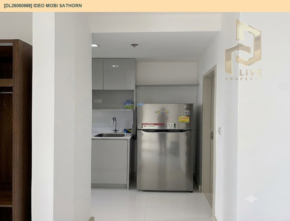 รูป DL26060988 ให้เช่าคอนโด ไอดีโอ โมบิ สาทร (IDEO Mobi Sathorn) ใกล้ BTS กรุงธนบุรี พร้อมเข้าอยู่ โทรด่วน 0614453194 LineID @952jdxxk - รูปที่ 10/10