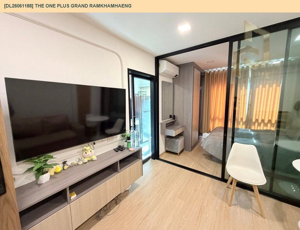 รูป DL26061188 ให้เช่าคอนโด เดอะ วัน พลัส แกรนด์ รามคำแหง (The One Plus Grand Ramkhamhaeng) ใกล้ รถไฟฟ้าสายสีเหลือง พร้อมเข้าอยู่ โทรด่วน 0614453194 LineID @952jdxxk - รูปที่ 2/6