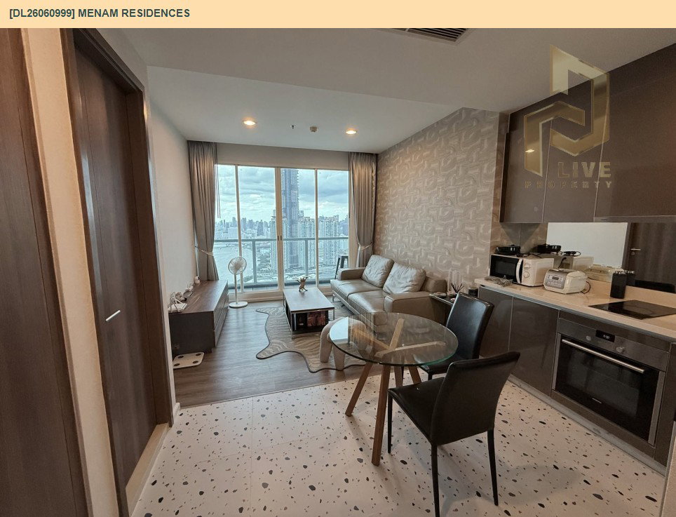 รูป DL26060999 ขายคอนโด แม่น้ำ เรสซิเดนท์ (Menam Residences) ใกล้ BTS สะพานตากสิน พร้อมเข้าอยู่ โทรด่วน 0638692663 LineID @952jdxxk - รูปที่ 6/10