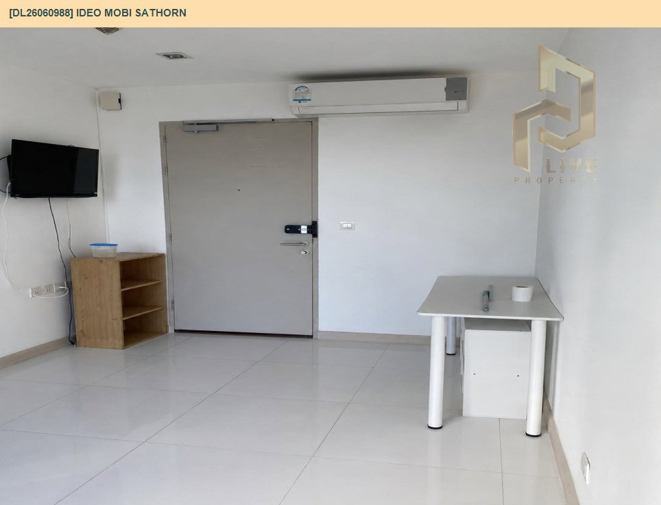 รูป DL26060988 ให้เช่าคอนโด ไอดีโอ โมบิ สาทร (IDEO Mobi Sathorn) ใกล้ BTS กรุงธนบุรี พร้อมเข้าอยู่ โทรด่วน 0614453194 LineID @952jdxxk - รูปที่ 3/10