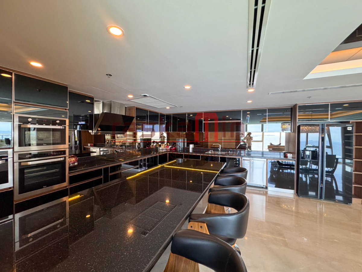 รูป The Palm Wongamat – เพนท์เฮาส์ 3 ชั้น | 4 ห้องนอน | สระว่ายน้ำส่วนตัว | วิวทะเลพาโนรามา | เช่า 600,000 บาท/เดือน - รูปที่ 10/54