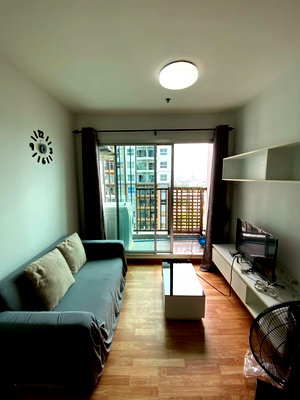 คอนโดให้เช่า : T235 ให้เช่าคอนโด The Trust Condo Ngamwongwan (เดอะ ทรัสต์ คอนโด งามวงศ์วาน) ห้องมุม เฟอร์ครบ มีเครื่องซักผ้า