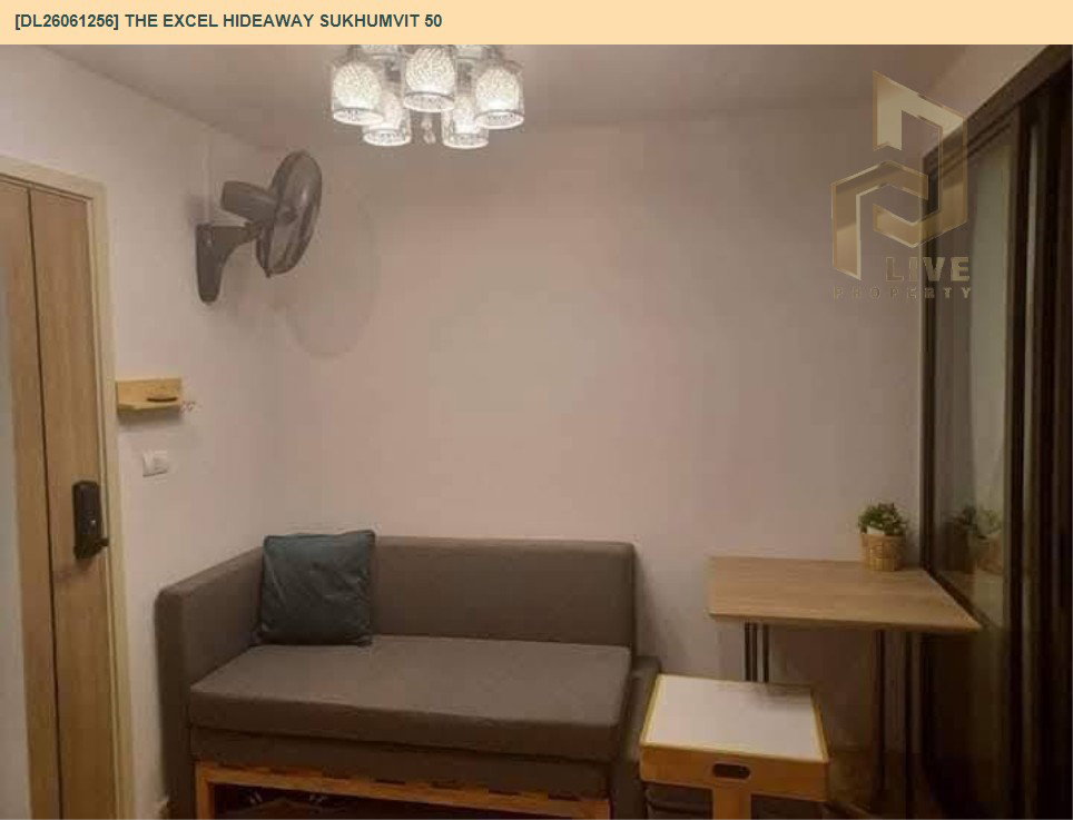 รูป DL26061256 ให้เช่าคอนโด ดิ เอ็กซ์เซล ไฮด์ อะเวย์ สุขุมวิท 50 (The Excel Hideaway Sukhumvit 50) ใกล้ BTS อ่อนนุช พร้อมเข้าอยู่ โทรด่วน 0614453194 LineID @952jdxxk - รูปที่ 3/12