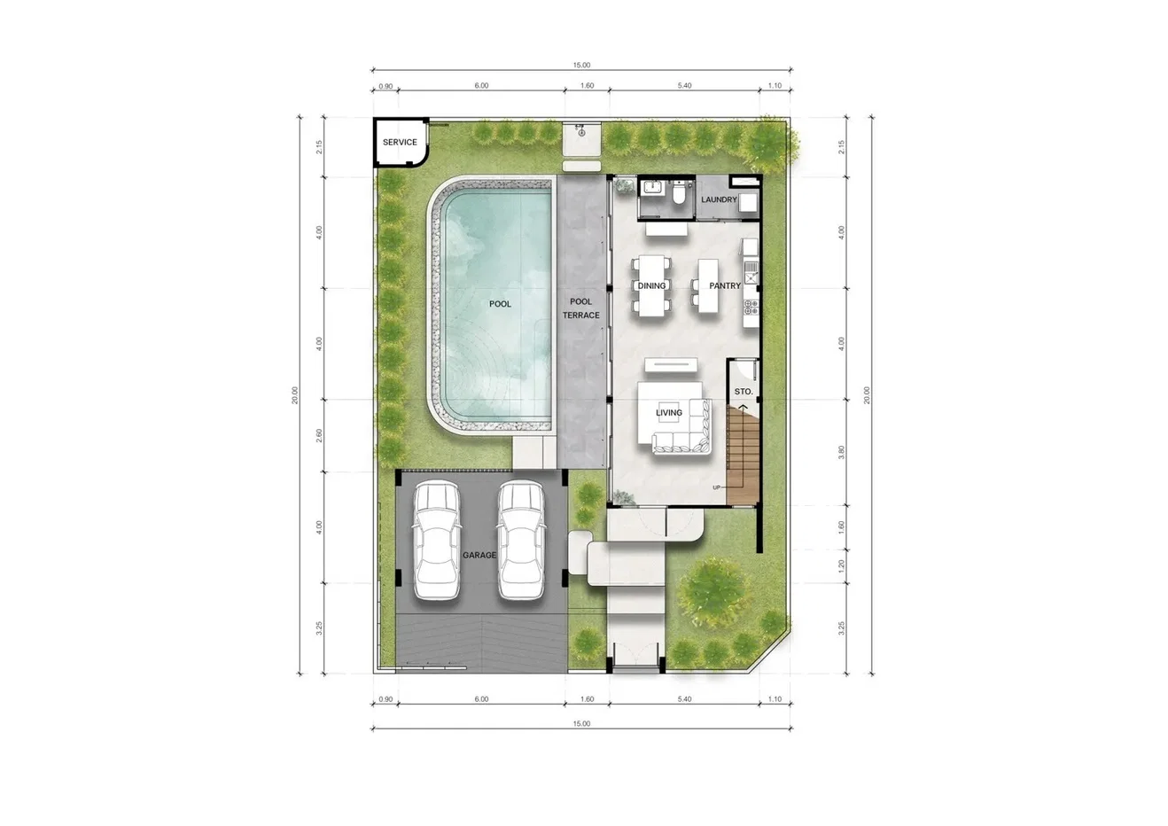 รูป ขาย วิลล่า 3 ห้องนอน ในโครงการ นาย วิลล่า เออร์เบิน 5340282 - รูปที่ 3/4