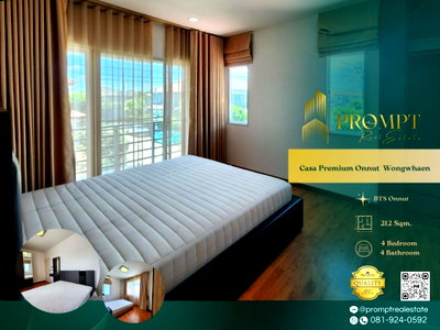 เช่าบ้านเดี่ยว กรุงเทพมหานคร : CD03641 - Casa Premium Onnut - Wongwhaen