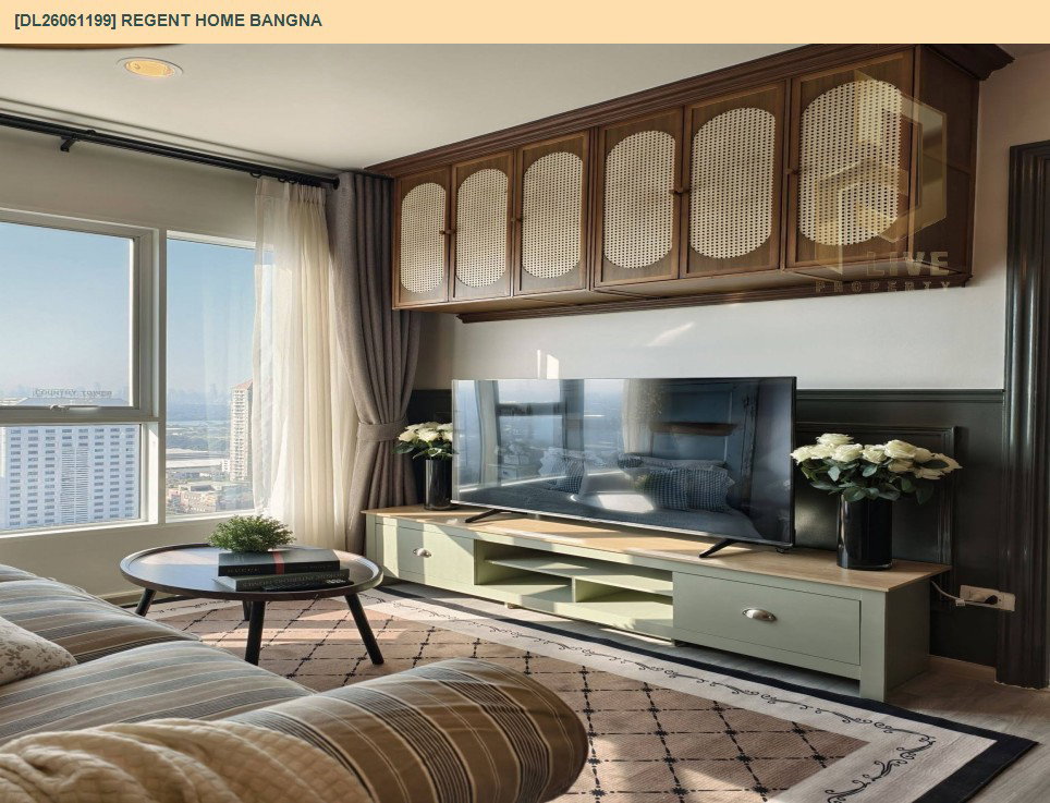 รูป DL26061199 ให้เช่าคอนโด รีเจ้นท์ โฮม บางนา (Regent home bangna) ใกล้ BTS บางนา พร้อมเข้าอยู่ โทรด่วน 0653619502 LineID @952jdxxk - รูปที่ 3/6