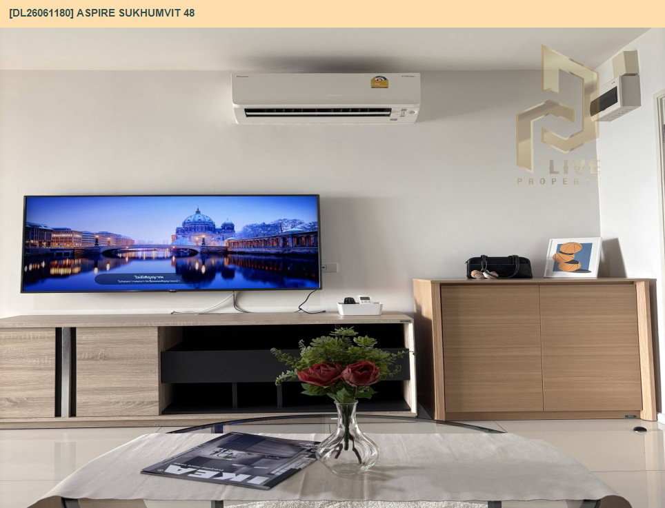 รูป DL26061180 ให้เช่าคอนโด แอสปาย สุขุมวิท 48 (Aspire Sukhumvit 48) ใกล้ BTS พระโขนง พร้อมเข้าอยู่ โทรด่วน 0653619502 LineID @952jdxxk - รูปที่ 5/19