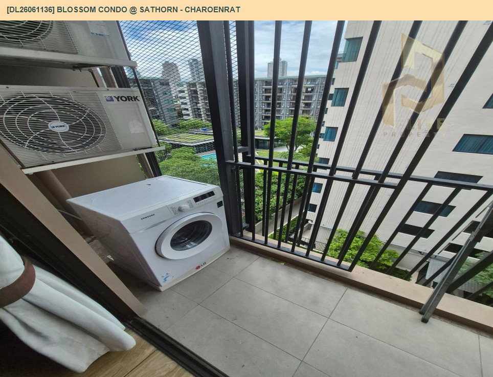 รูป DL26061136 ให้เช่าคอนโด บลอสซั่ม คอนโด แอท สาทร - เจริญราษฎร์ (Blossom Condo @ Sathorn - Charoenrat) ใกล้ BTS สุรศักดิ์ พร้อมเข้าอยู่ โทรด่วน 0653619502 LineID @952jdxxk - รูปที่ 6/6