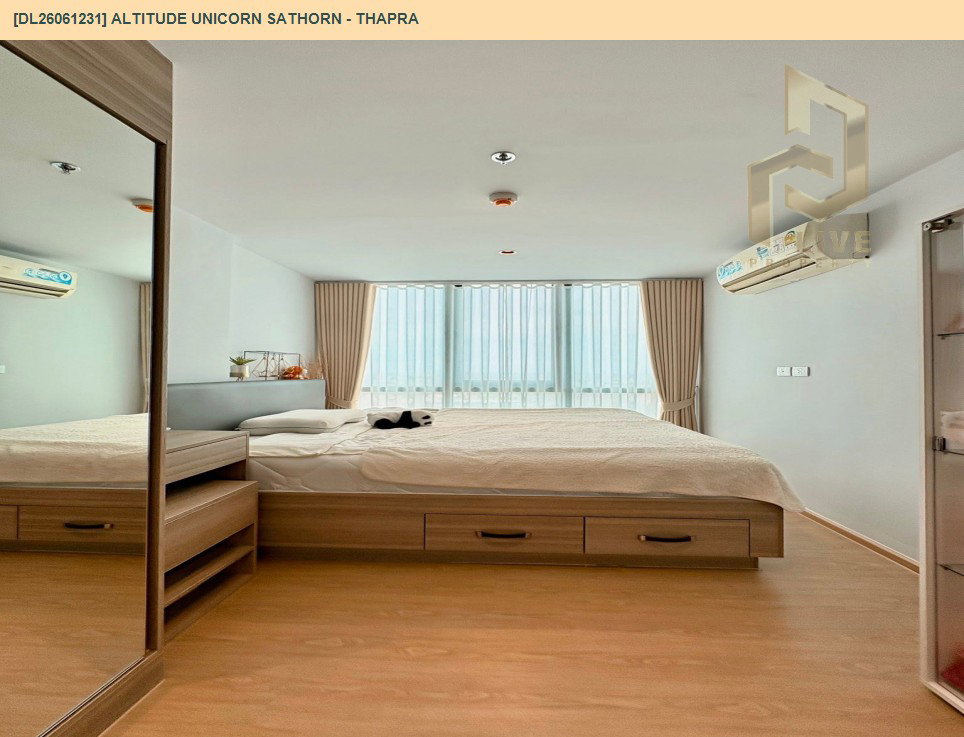 รูป DL26061231 ให้เช่าคอนโด อัลติจูด ยูนิคอร์น สาทร - ท่าพระ (Altitude Unicorn Sathorn - Thapra) ใกล้ BTS ตลาดพลู พร้อมเข้าอยู่ โทรด่วน 0614453194 LineID @952jdxxk - รูปที่ 4/9