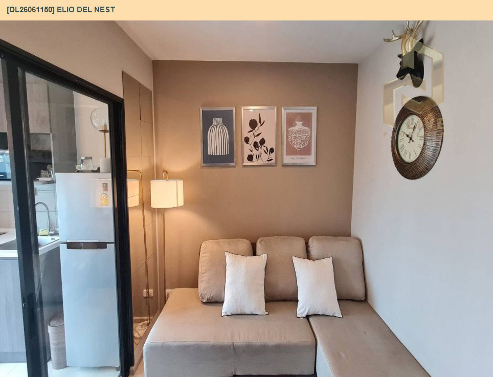 รูป DL26061150 ให้เช่าคอนโด เอลลิโอ เดล เนสท์ (Elio Del Nest) ใกล้ BTS อุดมสุข พร้อมเข้าอยู่ โทรด่วน 0614453194 LineID @952jdxxk - รูปที่ 4/8