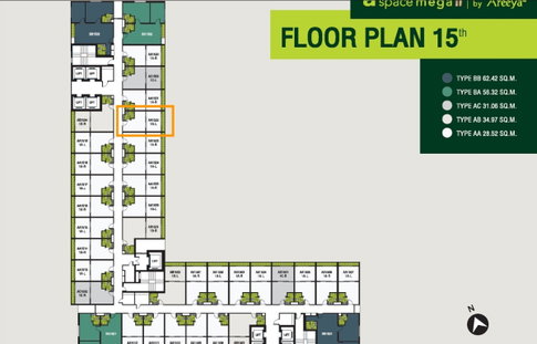 ขายคอนโด A SPACE MEGA 2 ห้องใหม่ ยังไม่เคยมีใครอยู่ บรรยากาศดีมาก ห้องฝั่งทิศตะวันออก