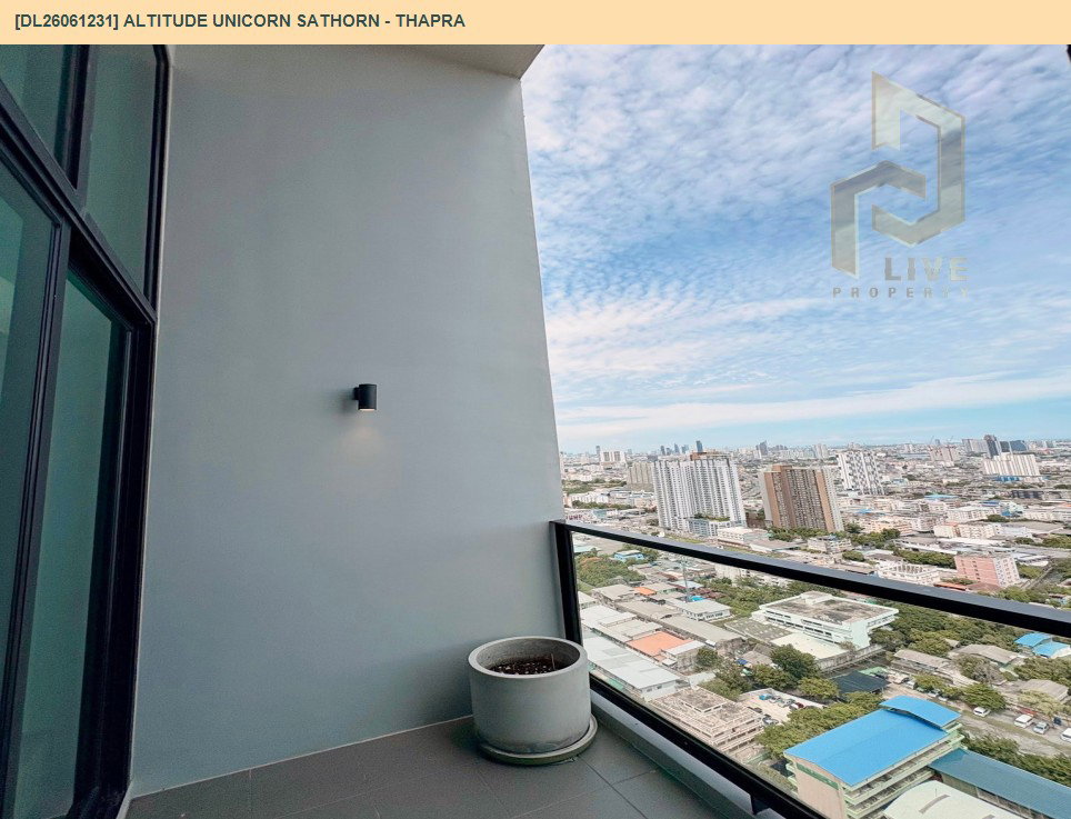 รูป DL26061231 ให้เช่าคอนโด อัลติจูด ยูนิคอร์น สาทร - ท่าพระ (Altitude Unicorn Sathorn - Thapra) ใกล้ BTS ตลาดพลู พร้อมเข้าอยู่ โทรด่วน 0614453194 LineID @952jdxxk - รูปที่ 9/9