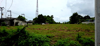 Land for sale Khao Phanom Krabi : Land for sale, located next to a highway, near Khao Phanom Hospital, Krabi Province.