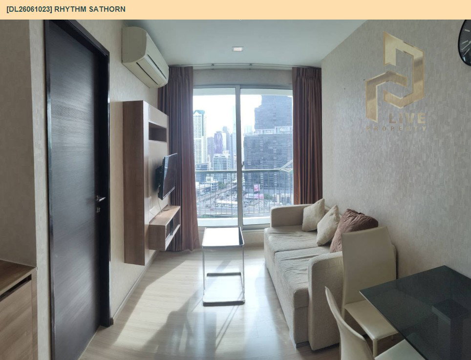 รูป DL26061023 ให้เช่าคอนโด ริธึ่ม สาทร (Rhythm Sathorn) ใกล้ BTS สะพานตากสิน พร้อมเข้าอยู่ โทรด่วน 0614453194 LineID @952jdxxk - รูปที่ 6/9