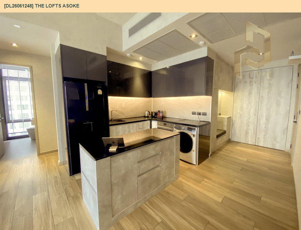 รูป DL26061248 ให้เช่าคอนโด เดอะ ลอฟท์ อโศก (The Lofts Asoke ) ใกล้ MRT เพชรบุรี พร้อมเข้าอยู่ โทรด่วน 0653619502 LineID @952jdxxk - รูปที่ 2/8