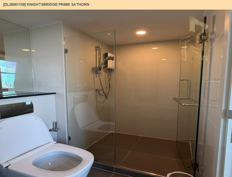 รูป DL26061139 ให้เช่าคอนโด ไนท์บริดจ์ ไพร์ม สาทร (Knightsbridge Prime Sathorn) ใกล้ BTS ช่องนนทรี พร้อมเข้าอยู่ โทรด่วน 0638692663 LineID @952jdxxk - รูปที่ 6/6