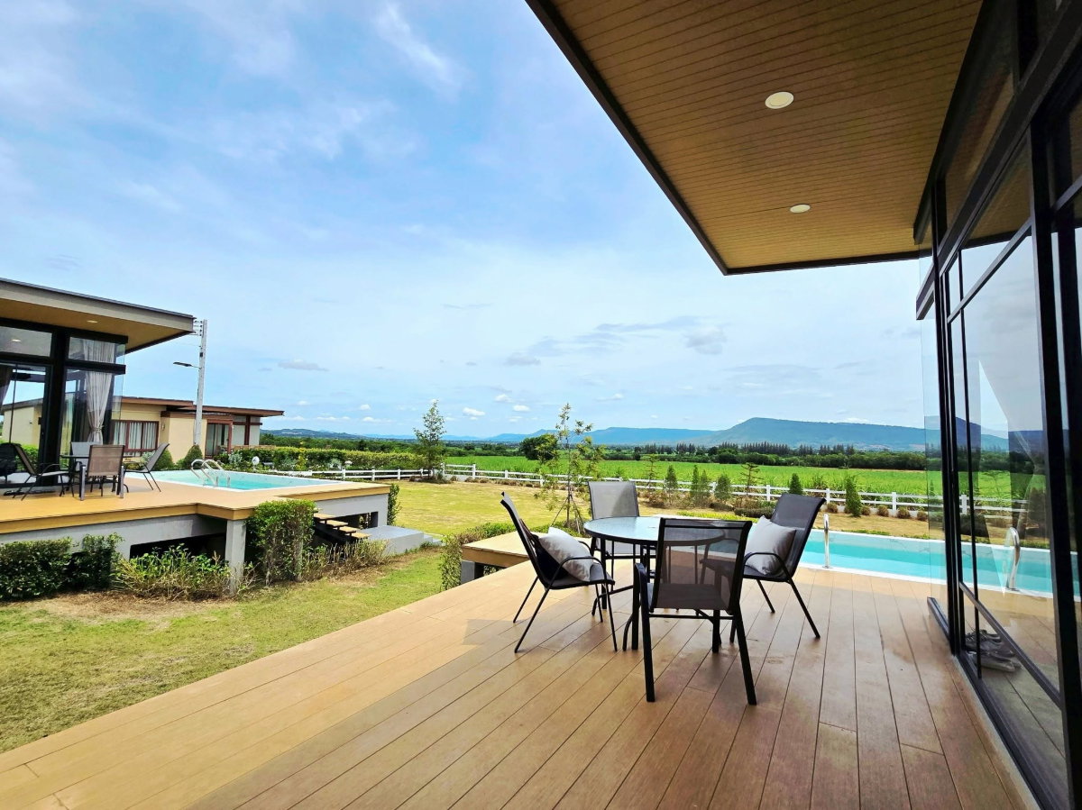 รูป ขายพูลวิลล่าเขาใหญ่ วิวพาโนรามา! บ้าน 2 หลังพร้อมสระส่วนตัว เหมาะทำ Airbnb ลงทุนคุ้ม เฟอร์ครบ เลี้ยงสัตว์ได้ 14.9 ลบ. - รูปที่ 3/18