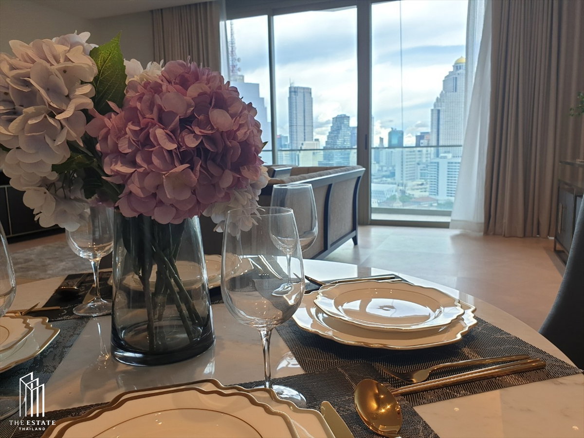 รูป Condo for RENT *The Residences At Mandarin Oriental Bangkok ชั้นสูง ห้องมุม ทิศใต้ วิวแม่น้ำเจ้าพระยา @200,000 Baht - รูปที่ 7/17