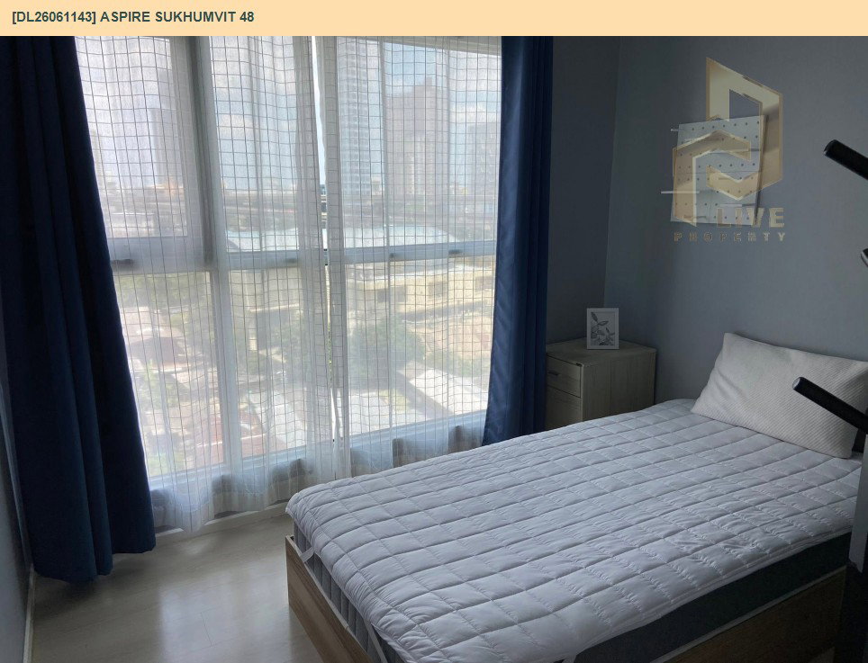 รูป DL26061143 ให้เช่าคอนโด แอสปาย สุขุมวิท 48 (Aspire Sukhumvit 48) ใกล้ BTS พระโขนง พร้อมเข้าอยู่ โทรด่วน 0653619502 LineID @952jdxxk - รูปที่ 3/7