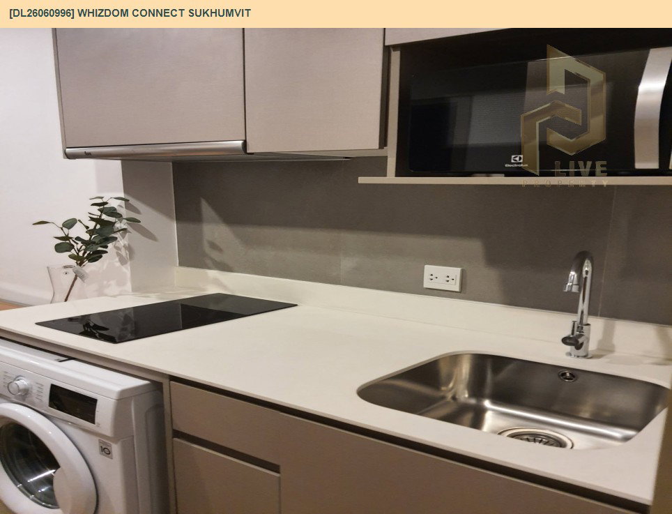 รูป DL26060996 ให้เช่าคอนโด วิซดอม ค็อนเน็ค สุขุมวิท (Whizdom Connect Sukhumvit) ใกล้ BTS ปุณณวิธี พร้อมเข้าอยู่ โทรด่วน 0653619502 LineID @952jdxxk - รูปที่ 4/6