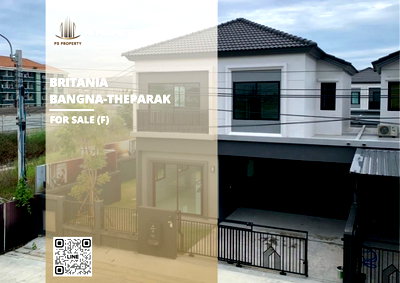 Houses for sale Dhonburi Rajabhat University Samut Prakan Campus : Urgent Sale: Detached House ✨ Britania Bangna-Theparak ✨ 3 Bedrooms, 3 Bathrooms – Located on Theparak Main Road.