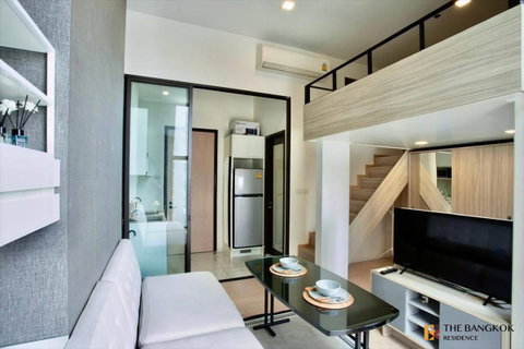 💎Chewathai Residence Asoke Loft Unit with High Ceiling, 1 Bedroom, Near MRT Rama 9, Great Value Price✨