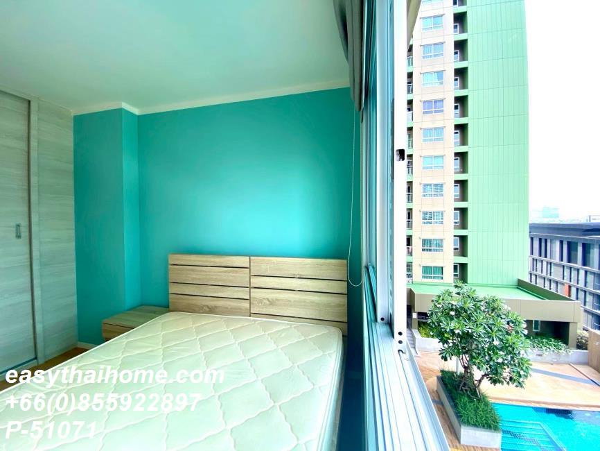 รูป P-51071 — ให้เช่าคอนโด ชั้น 11 อาคาร A Lumpini Place Srinakarin - Huamak Station ใกล้ Airport Link หัวหมาก 085-592-2897 Line: @easythaihome - รูปที่ 22/23