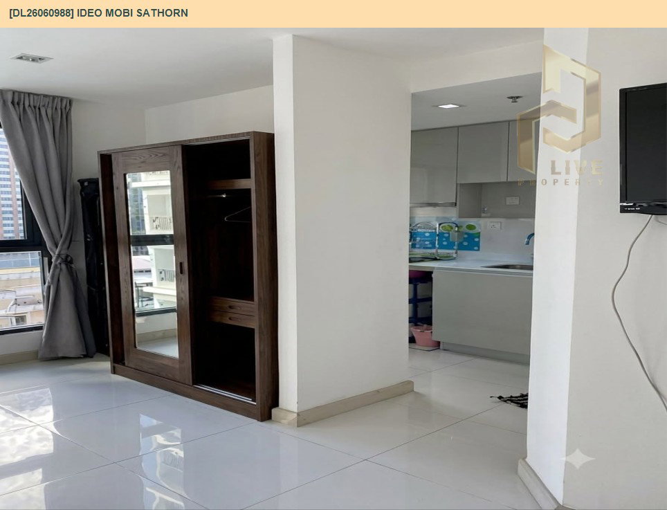 รูป DL26060988 ให้เช่าคอนโด ไอดีโอ โมบิ สาทร (IDEO Mobi Sathorn) ใกล้ BTS กรุงธนบุรี พร้อมเข้าอยู่ โทรด่วน 0614453194 LineID @952jdxxk - รูปที่ 4/10