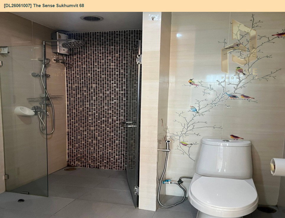รูป DL26061007 ให้เช่าคอนโด เดอะเซนส์ สุขุมวิท 68 (The Sense Sukhumvit 68) ใกล้ BTS อุดมสุข พร้อมเข้าอยู่ โทรด่วน 0653619502 LineID @952jdxxk - รูปที่ 6/6