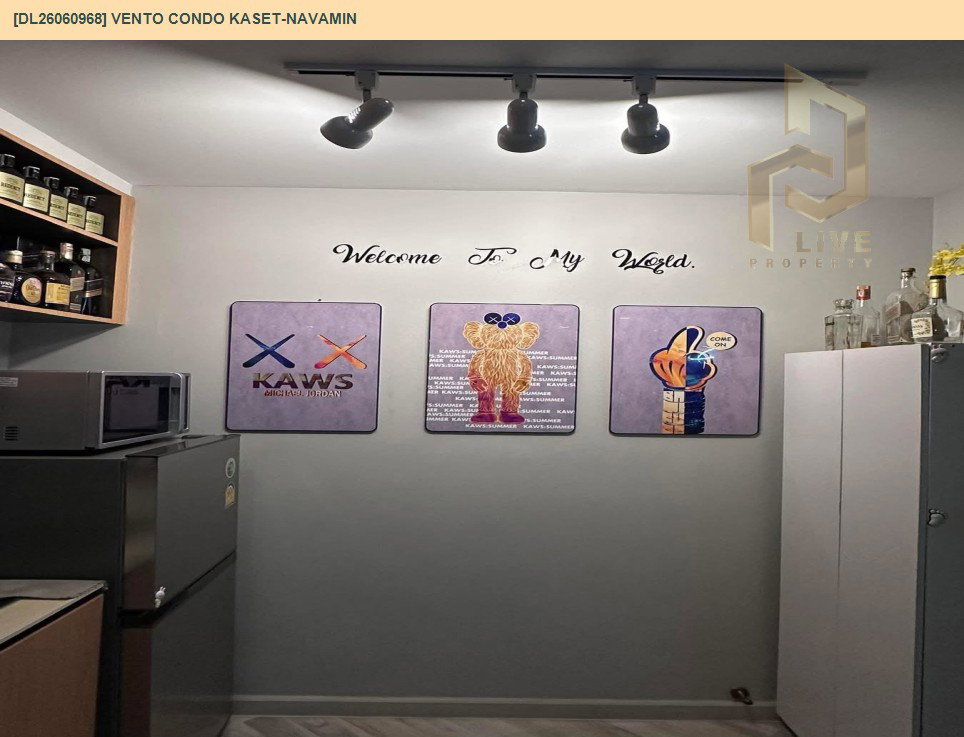 รูป DL26060968 ให้เช่าคอนโด เวนโต้ คอนโด เกษตร-นวมินทร์ (Vento Condo Kaset-Navamin) ใกล้ - พร้อมเข้าอยู่ โทรด่วน 0614453194 LineID @952jdxxk - รูปที่ 10/11