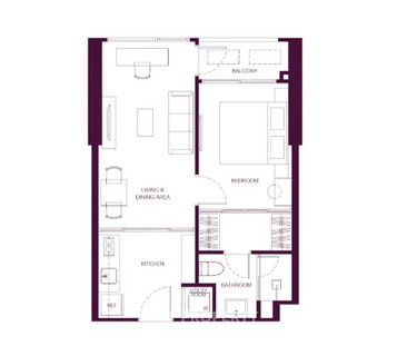 1-BR Condo Pet-Friendly WIDEN By Sansiri, Thung Maha Mek (ID 2866694)