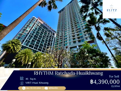 ขายคอนโด : ✨ 0 Meters to MRT! Luxury High-Rise Condo for Sale in the Heart of Ratchada-Huaikhwang ✨