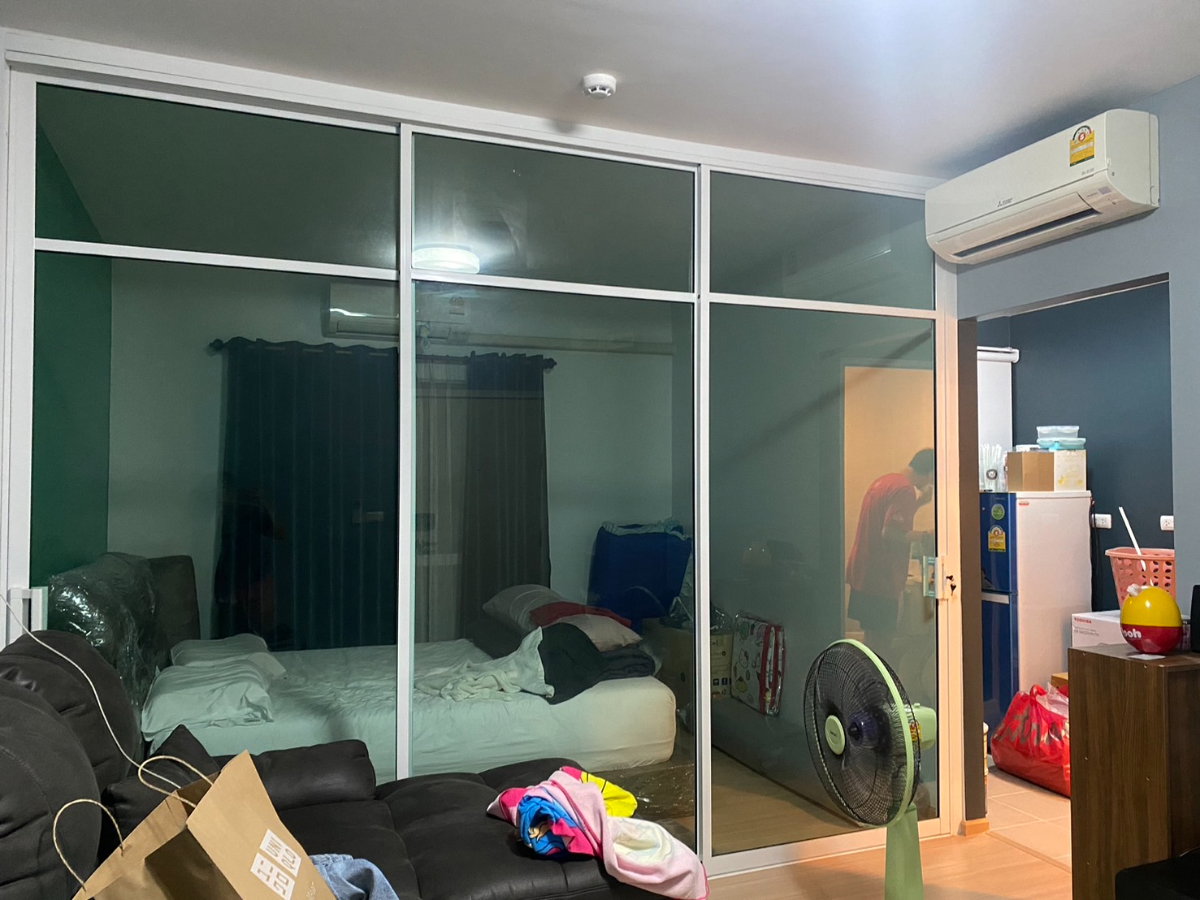 รูป ขายห้องสภาพดี เครื่องปรับอากาศ 2 ตัว UNIO จรัญ3 (กั้น1 นอน) 28 ตรม ตึก H ชั้น 5 ใกล้ MRT ท่าพระ - รูปที่ 13/14