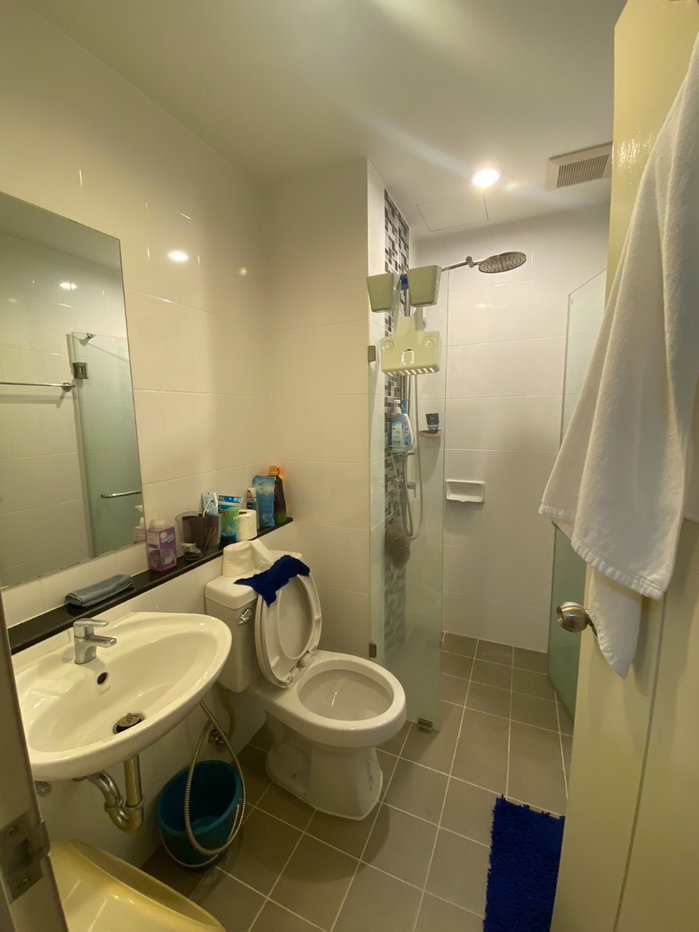 รูป ขายห้องสภาพดี เครื่องปรับอากาศ 2 ตัว UNIO จรัญ3 (กั้น1 นอน) 28 ตรม ตึก H ชั้น 5 ใกล้ MRT ท่าพระ - รูปที่ 10/14
