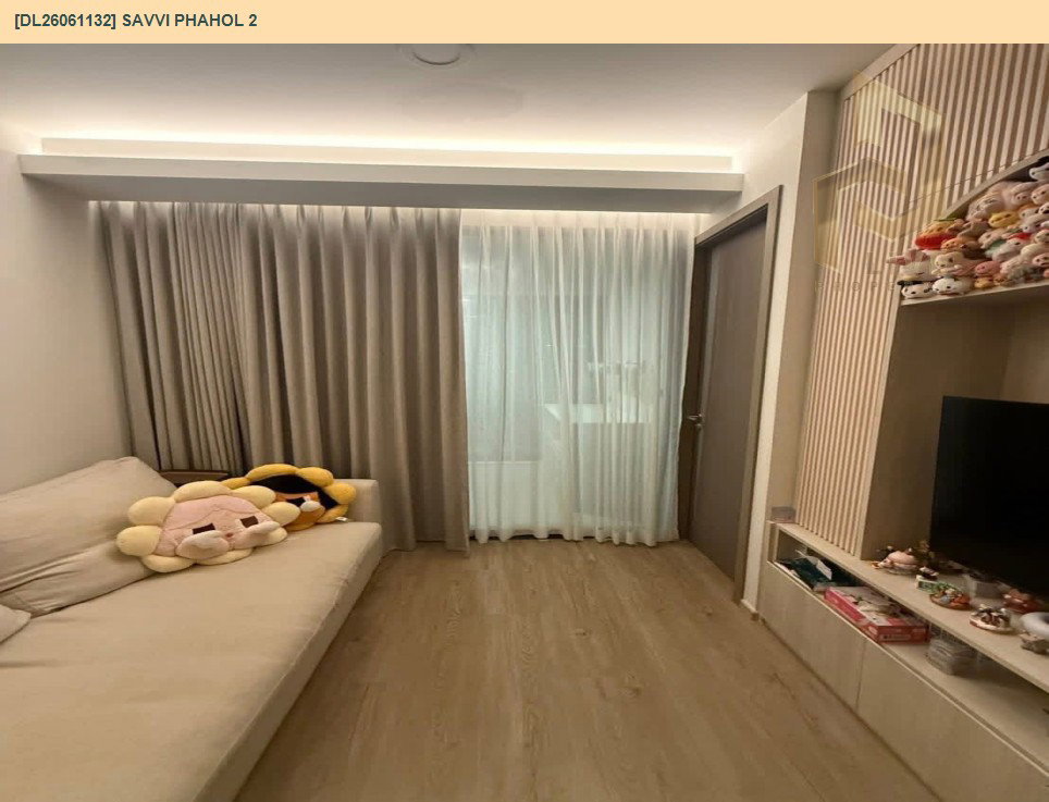 รูป DL26061132 ให้เช่าคอนโด แซฟวี่ พหล 2 (Savvi Phahol 2) ใกล้ - พร้อมเข้าอยู่ โทรด่วน 0653619502 LineID @952jdxxk - รูปที่ 2/11