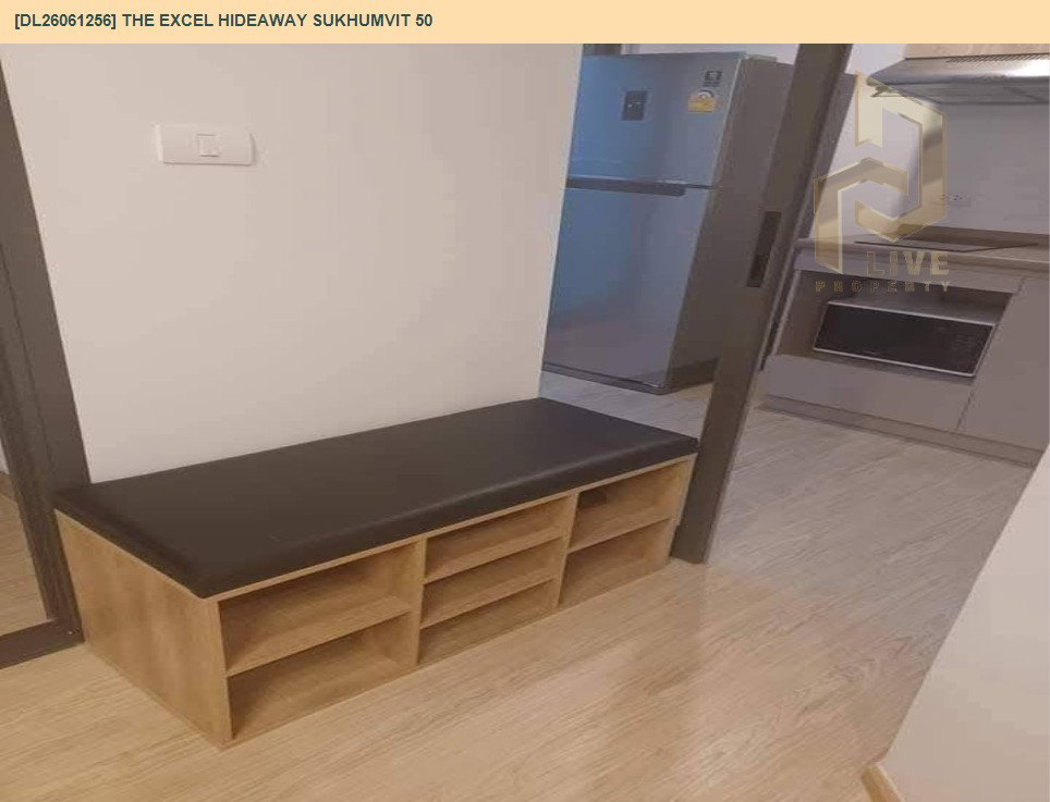 รูป DL26061256 ให้เช่าคอนโด ดิ เอ็กซ์เซล ไฮด์ อะเวย์ สุขุมวิท 50 (The Excel Hideaway Sukhumvit 50) ใกล้ BTS อ่อนนุช พร้อมเข้าอยู่ โทรด่วน 0614453194 LineID @952jdxxk - รูปที่ 4/12