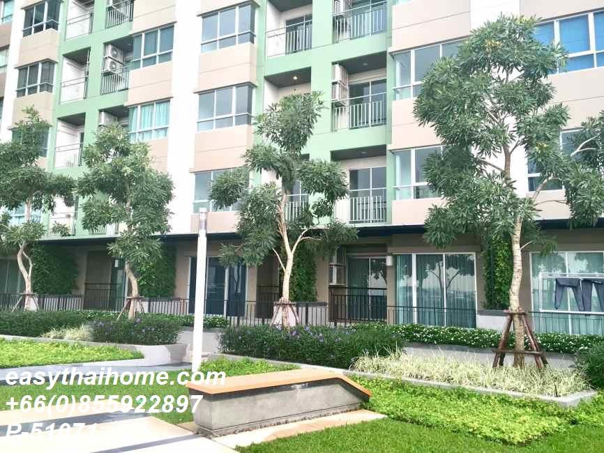 รูป P-51071 — ให้เช่าคอนโด ชั้น 11 อาคาร A Lumpini Place Srinakarin - Huamak Station ใกล้ Airport Link หัวหมาก 085-592-2897 Line: @easythaihome - รูปที่ 4/23