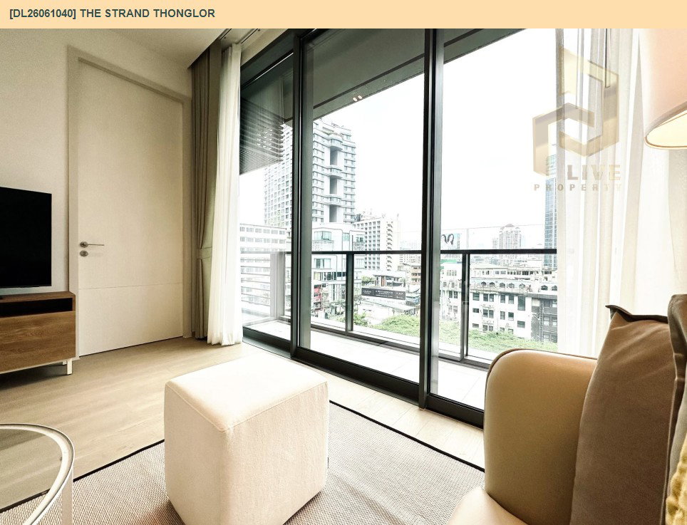 รูป DL26061040 ให้เช่าคอนโด เดอะ สแตรนด์ ทองหล่อ (The Strand Thonglor) ใกล้ BTS ทองหล่อ พร้อมเข้าอยู่ โทรด่วน 0653619502 LineID @952jdxxk - รูปที่ 7/9