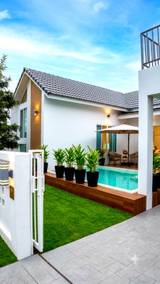 เช่าบ้านเดี่ยว เชียงใหม่ : Pool villa (กาดฝรั่ง) ทำเลดี สะดวกสบาย