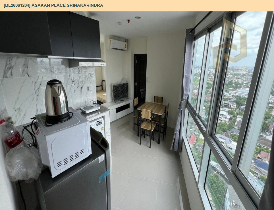 รูป DL26061204 ให้เช่าคอนโด อัสสกาญจน์ เพลส ศรีนครินทร์ (Asakan Place Srinakarindra) ใกล้ ARL หัวหมาก พร้อมเข้าอยู่ โทรด่วน 0614453194 LineID @952jdxxk - รูปที่ 3/6