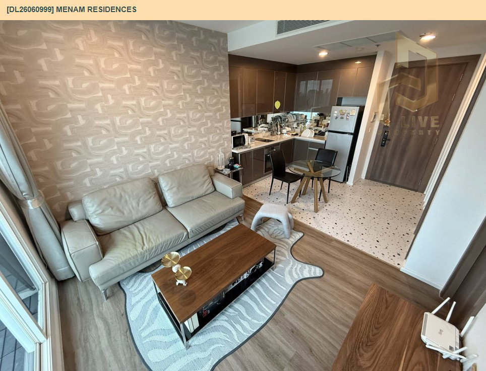 รูป DL26060999 ขายคอนโด แม่น้ำ เรสซิเดนท์ (Menam Residences) ใกล้ BTS สะพานตากสิน พร้อมเข้าอยู่ โทรด่วน 0638692663 LineID @952jdxxk - รูปที่ 4/10