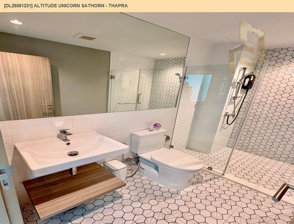 รูป DL26061231 ให้เช่าคอนโด อัลติจูด ยูนิคอร์น สาทร - ท่าพระ (Altitude Unicorn Sathorn - Thapra) ใกล้ BTS ตลาดพลู พร้อมเข้าอยู่ โทรด่วน 0614453194 LineID @952jdxxk - รูปที่ 8/9