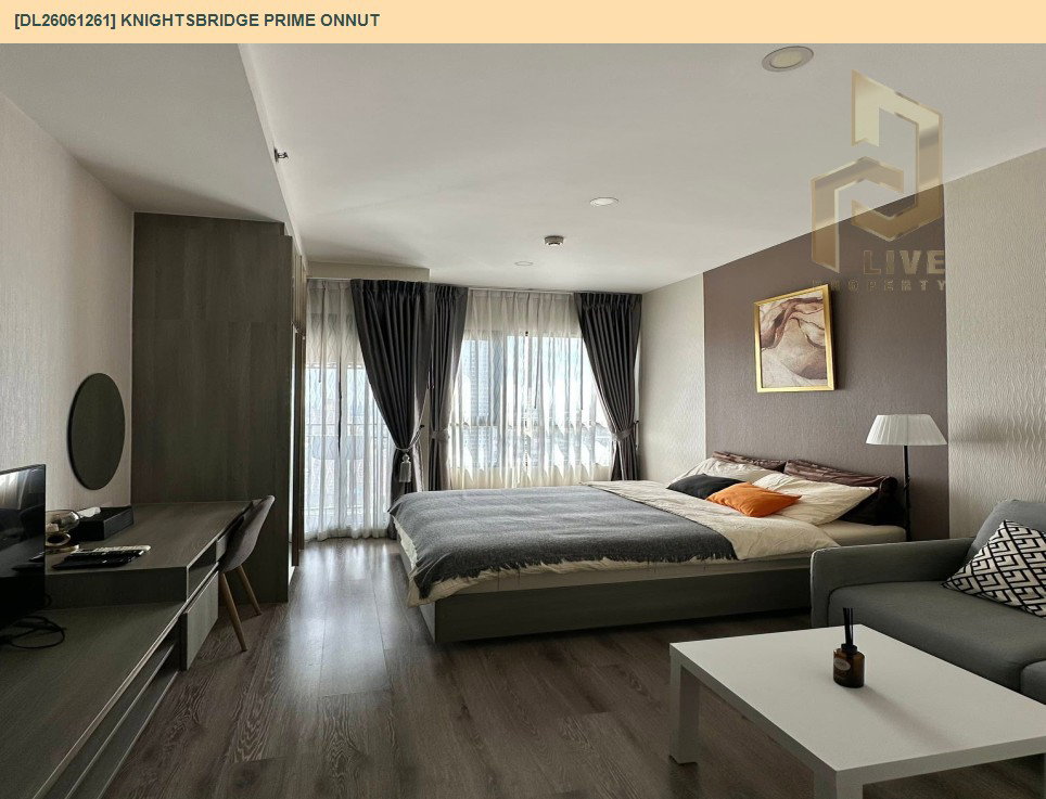 รูป DL26061261 ให้เช่าคอนโด ไนท์บริดจ์ ไพร์ม อ่อนนุช (Knightsbridge Prime Onnut) ใกล้ BTS อ่อนนุช พร้อมเข้าอยู่ โทรด่วน 0638692663 LineID @952jdxxk - รูปที่ 3/6
