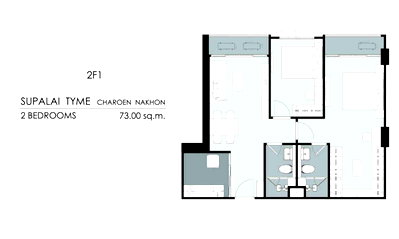 Condos for sale : Owner Sale  – 2-Bedroom Unit at Supalai TYME Charoennakhon  Special opportunity to own a high-floor river-view unit at Supalai TYME Charoennakhon.