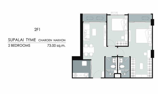 Owner Sale – 2-Bedroom Unit at Supalai TYME Charoennakhon Special opportunity to own a high-floor river-view unit at Supalai TYME Charoennakhon.