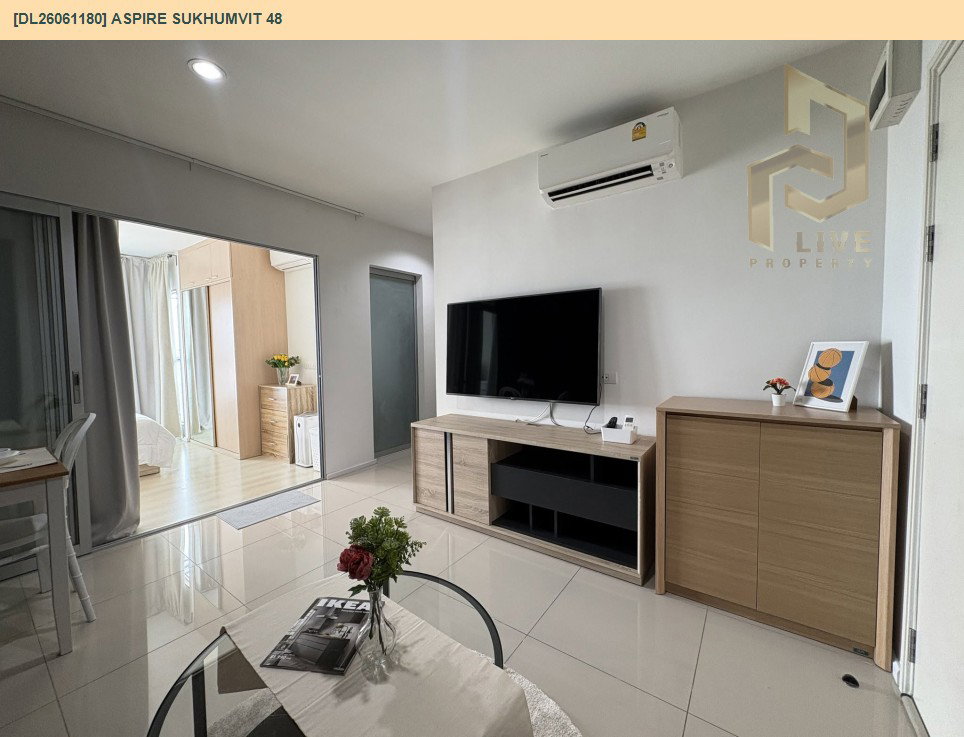รูป DL26061180 ให้เช่าคอนโด แอสปาย สุขุมวิท 48 (Aspire Sukhumvit 48) ใกล้ BTS พระโขนง พร้อมเข้าอยู่ โทรด่วน 0653619502 LineID @952jdxxk - รูปที่ 10/19